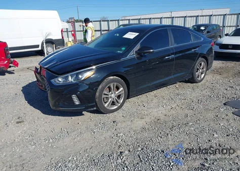 2018 Hyundai Sonata Sel+ из США, поврежденный, VIN 5NPE34AF7JH719337